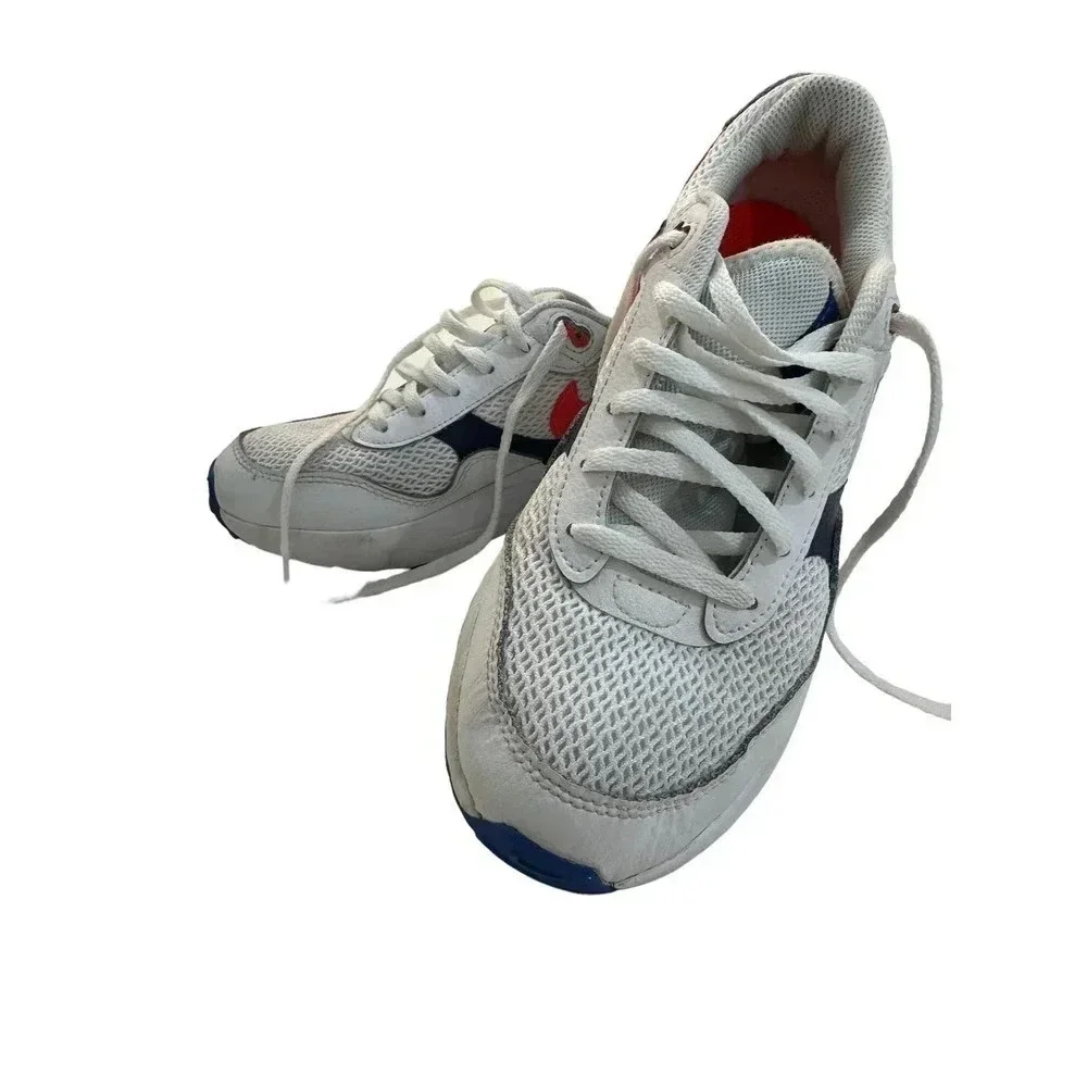 Nike Air Max Boys White Crimson Color System GS Trainers Sneaker Size 6Y
